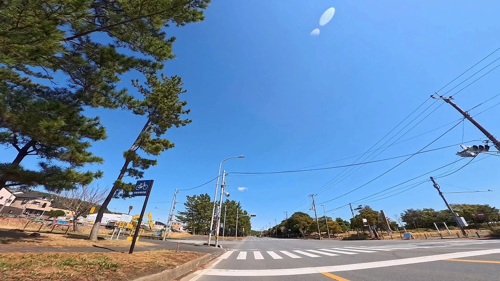 大洗海岸 サンビーチ通り 大洗海岸通り